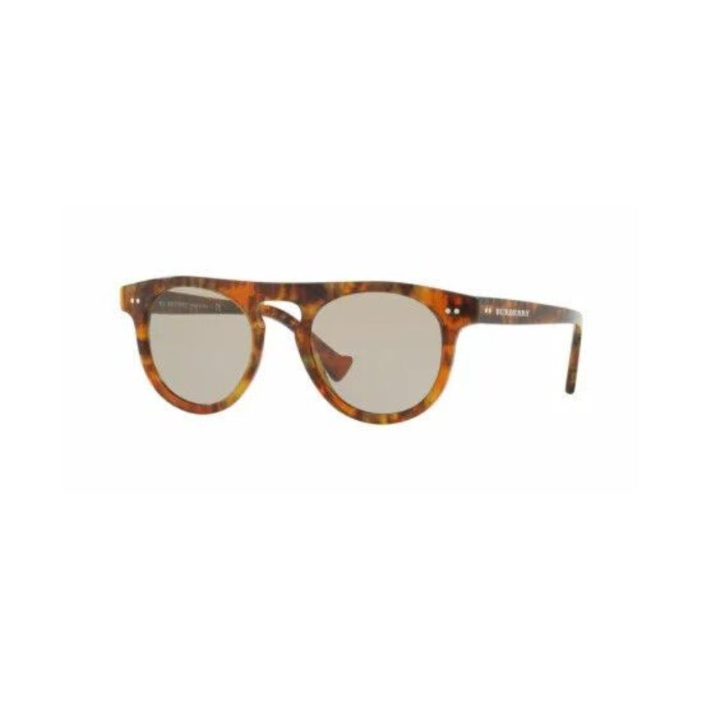 Burberry Tortoiseshell Round Sunglasses with Brown Lenses